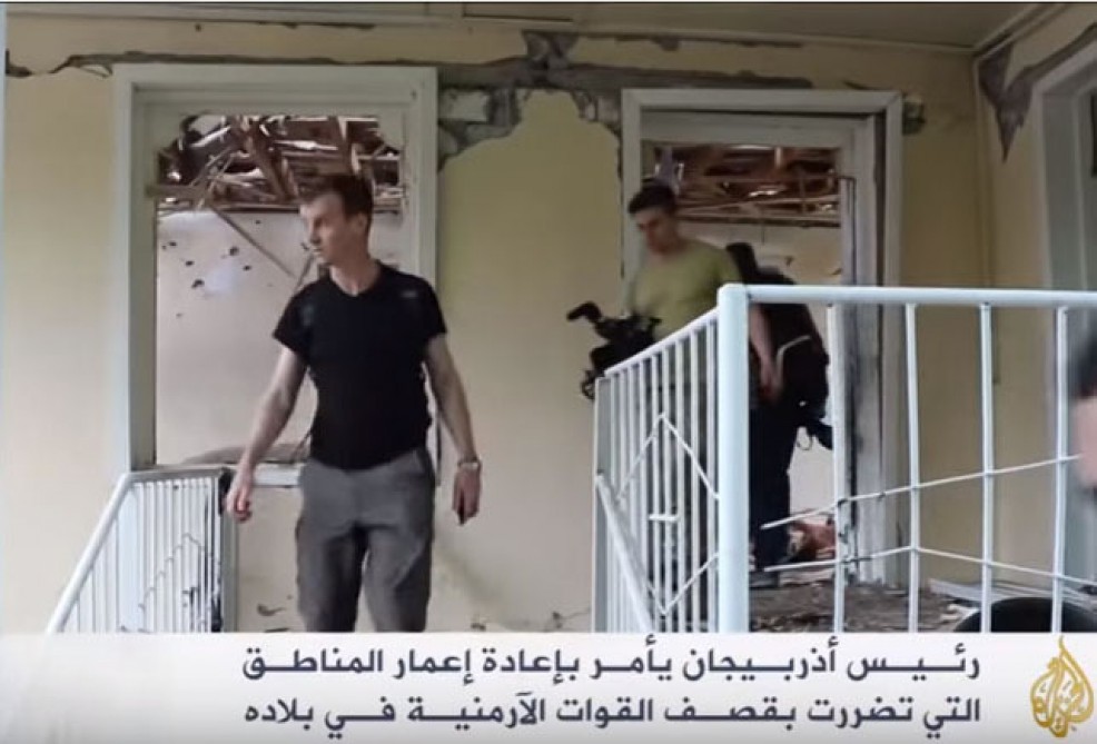 Al Jazeera reports on damage caused by Armenians to Azerbaijani civilians
