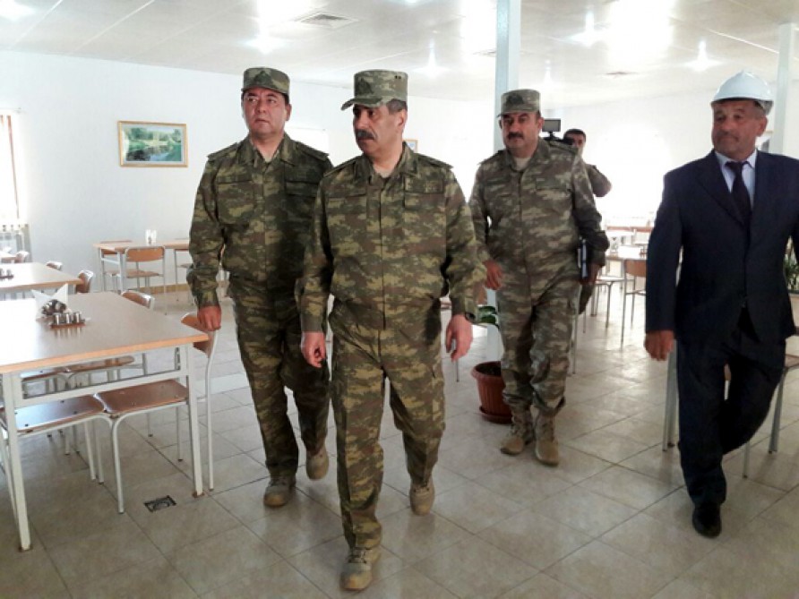Azerbaijani minister visits new military unit in frontline