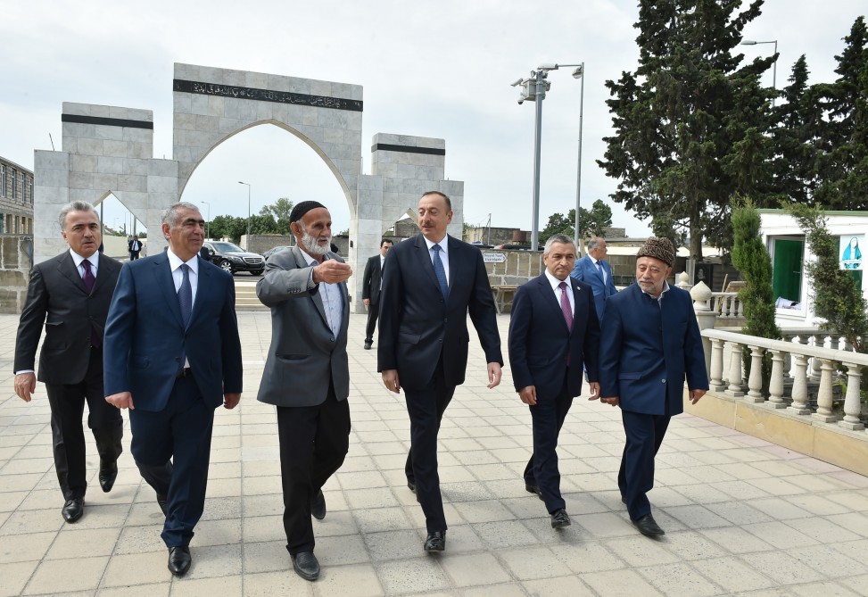 President Aliyev visits Rahima Khanim Mosque-Shrine in Nardaran - UPDATE