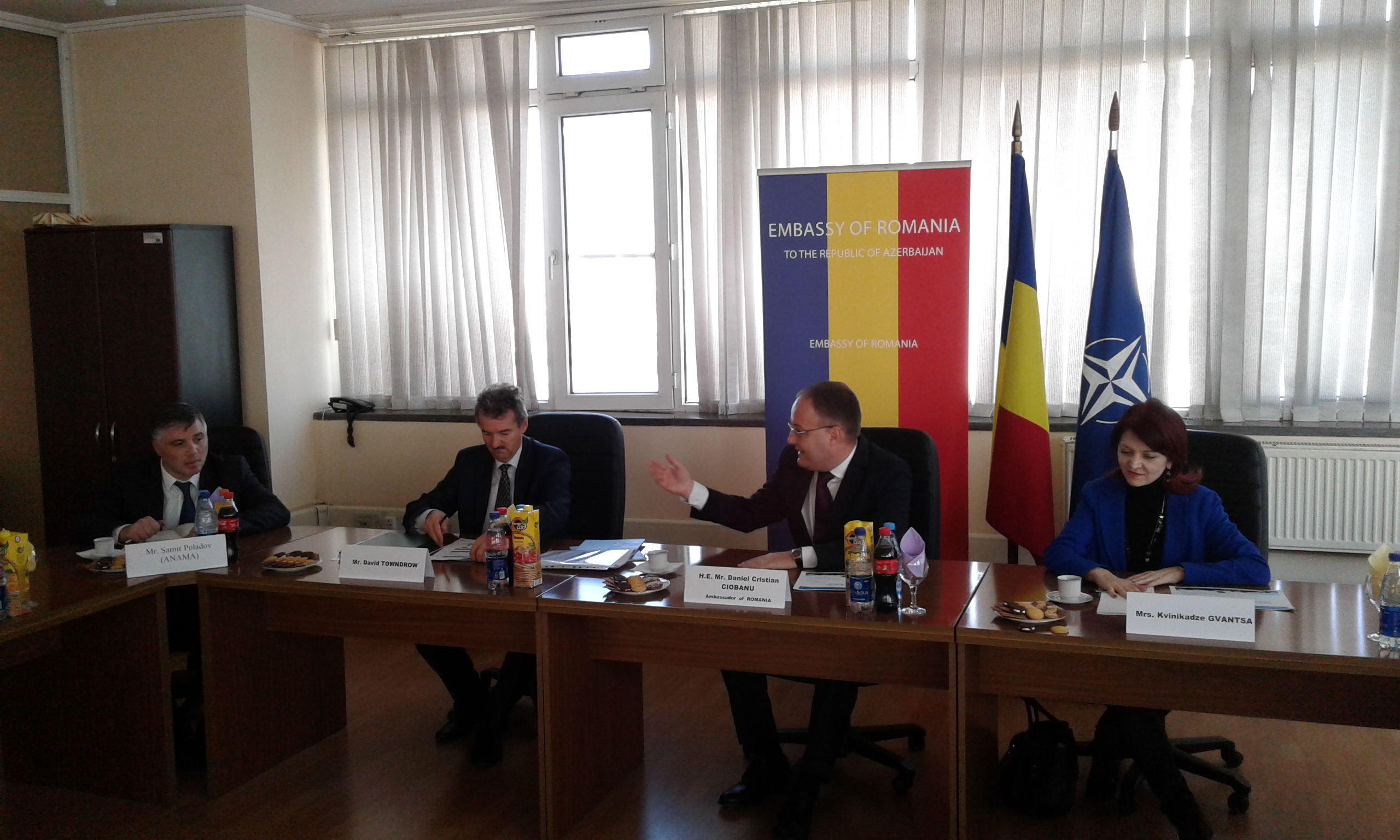 Romanian embassy organizes roundtable on Jeyranchel Clearance Project