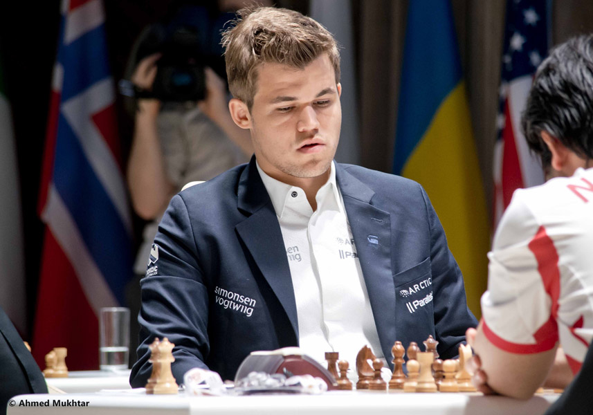 Norwegian Carlsen again leads Vugar Gashimov Memorial
