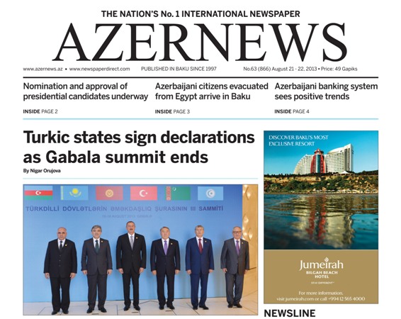 AZERNEWS releases another print issue