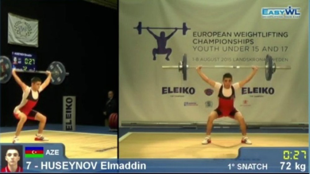 Azerbaijani weightlifters compete at European Championship in Sweden