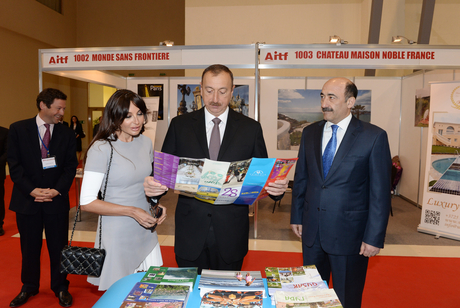 President Aliyev and First Lady attend AITF-2014