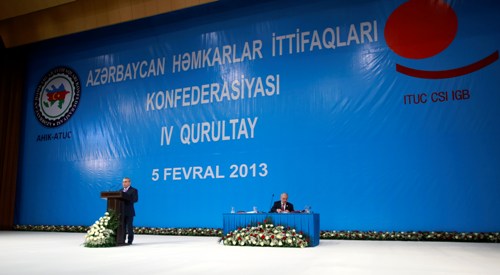 Trade union body holds fourth congress in Baku