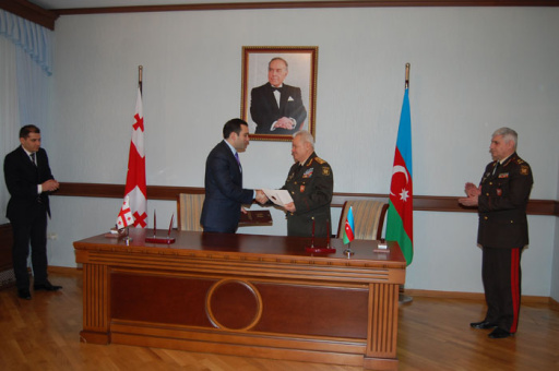 Azerbaijan, Georgia sign paper on defense coop