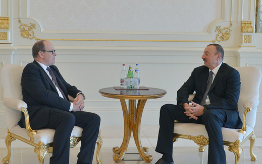 President Aliyev meets Prince Albert II