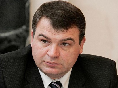 Russian ex-defense minister questioned in fraud case