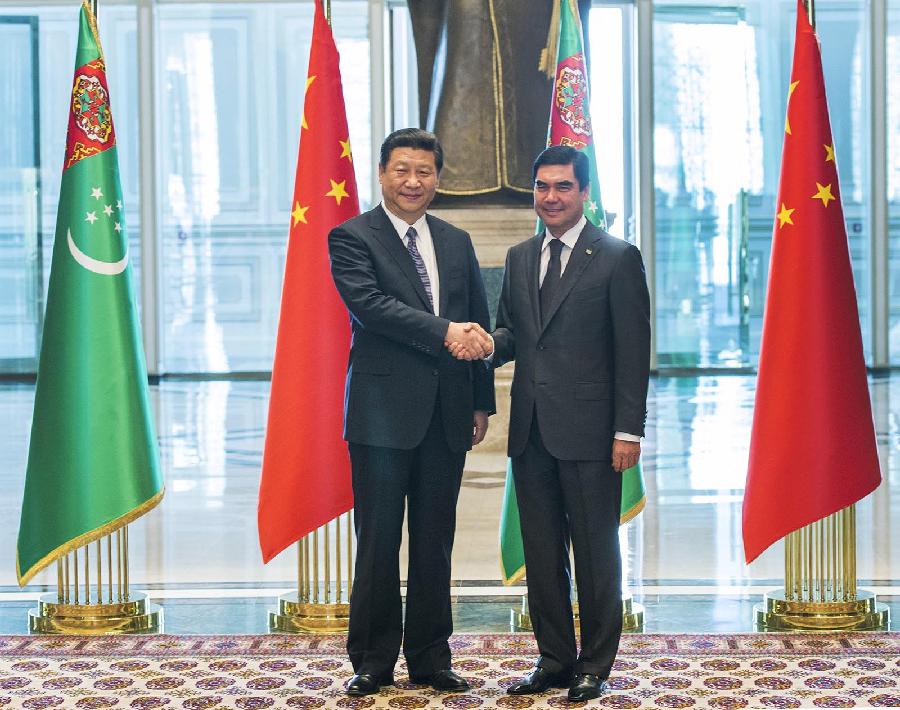 Turkmen, Chinese presidents attend ceremonial commissioning of giant Galkynysh field