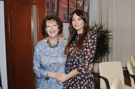 Beautiful Claudia Cardinale visits Baku