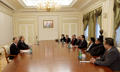 Azerbaijani president receives Indonesian delegation