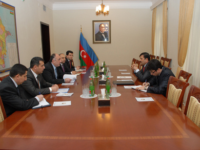 Azerbaijani FM meets new Tajik ambassador