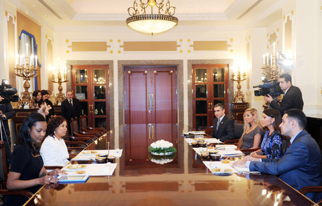 Azerbaijani First Lady meets Founder and President of Advanced Development for Africa Foundation