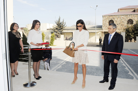 First Lady of Azerbaijan inaugurates secondary school in Pirshagi and attends Novruz festivities in special school in Nasimi District