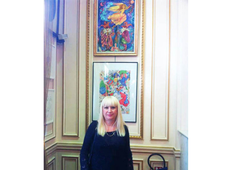 Azerbaijani artist displays her work in Paris