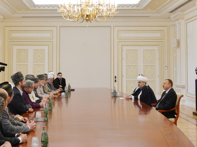 Azerbaijani President receives participants of CIS Muslims for peace and sustainable development conference