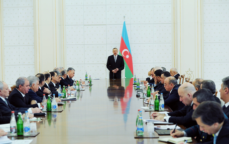 President Aliyev chairs Cabinet meeting to discuss socio-economic development in 2012