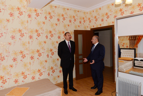 President Aliyev opens building in Sumgayit for Karabakh disabled, war victim families