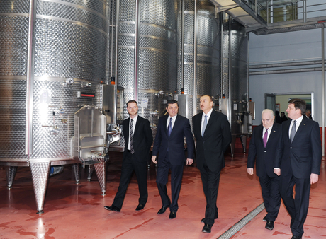 President Aliyev inaugurates winery in Gabala