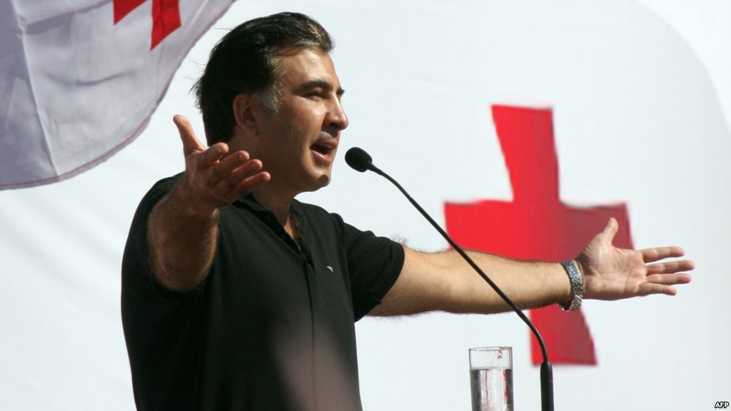 Saakashvili re-elected chairman of United National Movement