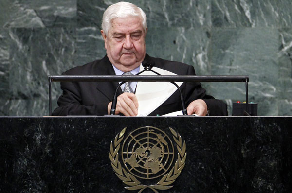 Syrian FM accuses U.S. of promoting ‘terrorism’