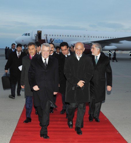 Afgan president arrives in Baku