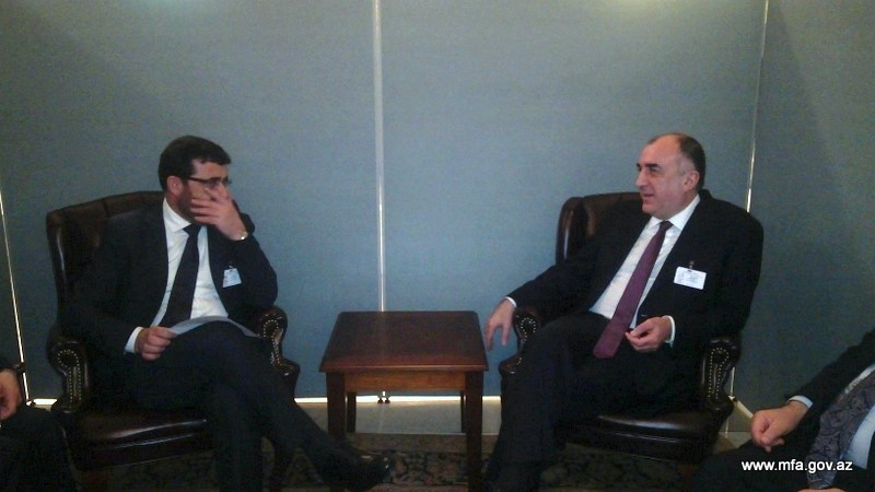 Azerbaijani FM holds high-level talks in New York
