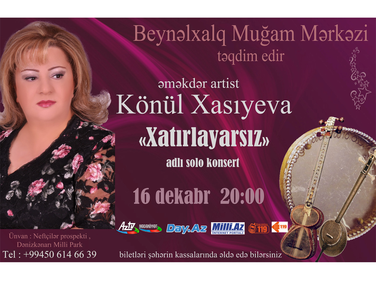 Azerbaijani Mugam singer to give concert