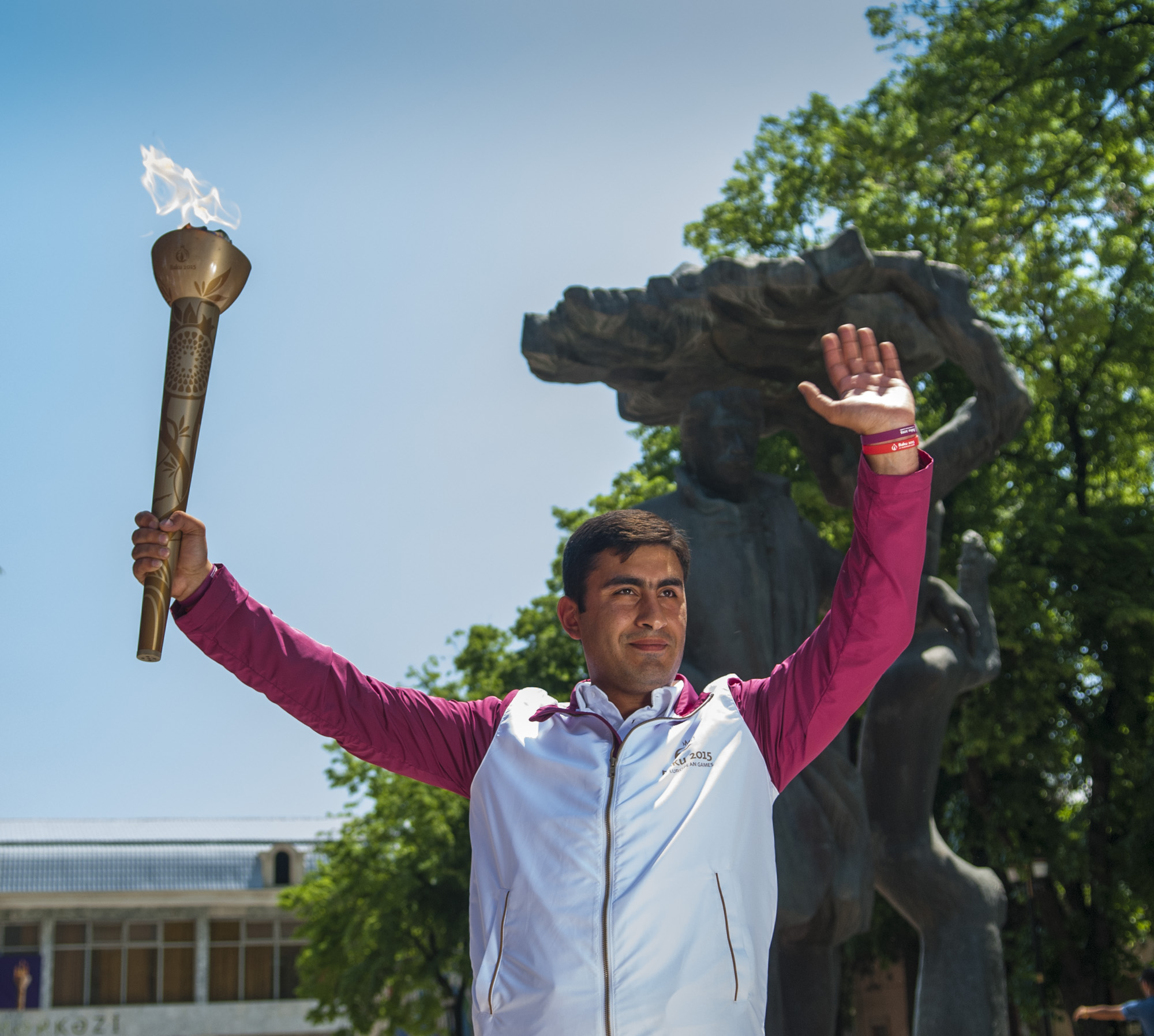 Baku 2015 torch visits Agstafa, Gazakh