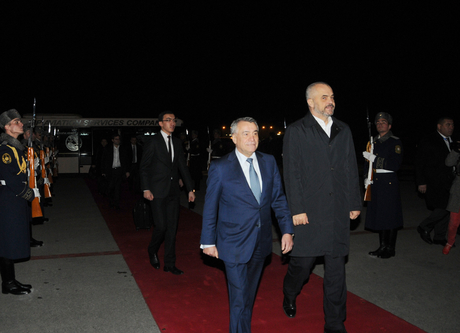 Albanian Premier arrives in Baku