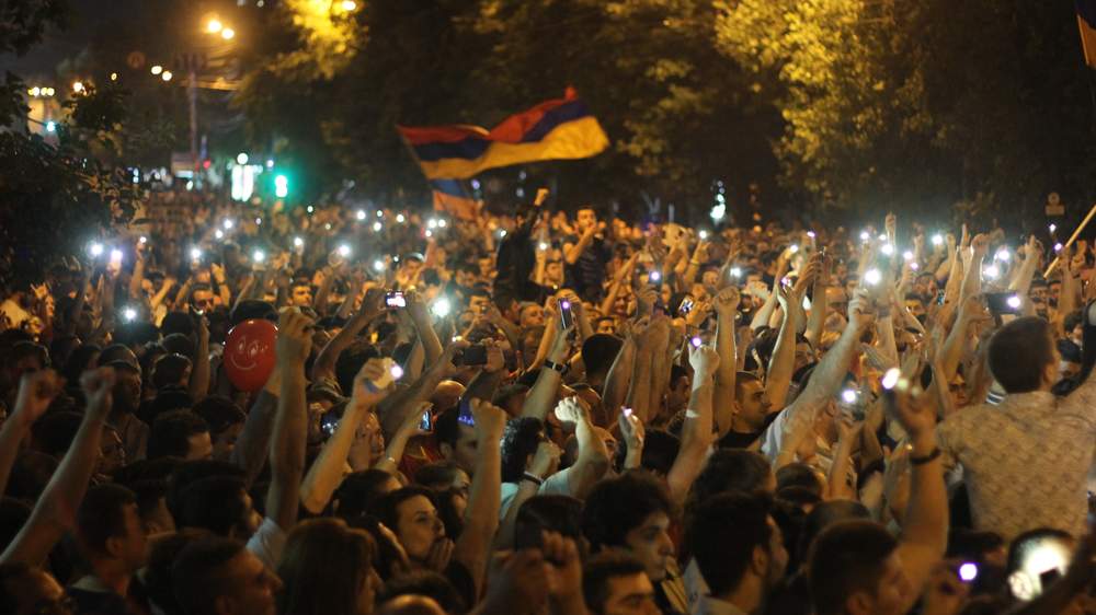 People in Armenia protest, again!