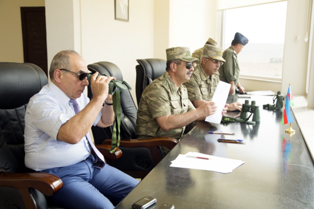 Azerbaijani Army carries out combat firing practice