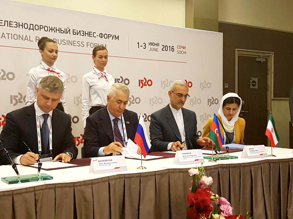 Azerbaijani, Russian, Iranian railways agree to develop North-South corridor