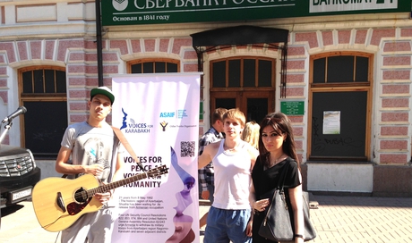 Youth group continues “Voices for peace, voices for Karabakh” campaign