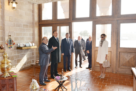 President Aliyev visits newly-redeveloped “Ateshgah Temple” State Historical Architectural Reserve