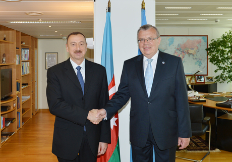 President Aliyev holds official meetings in Austria
