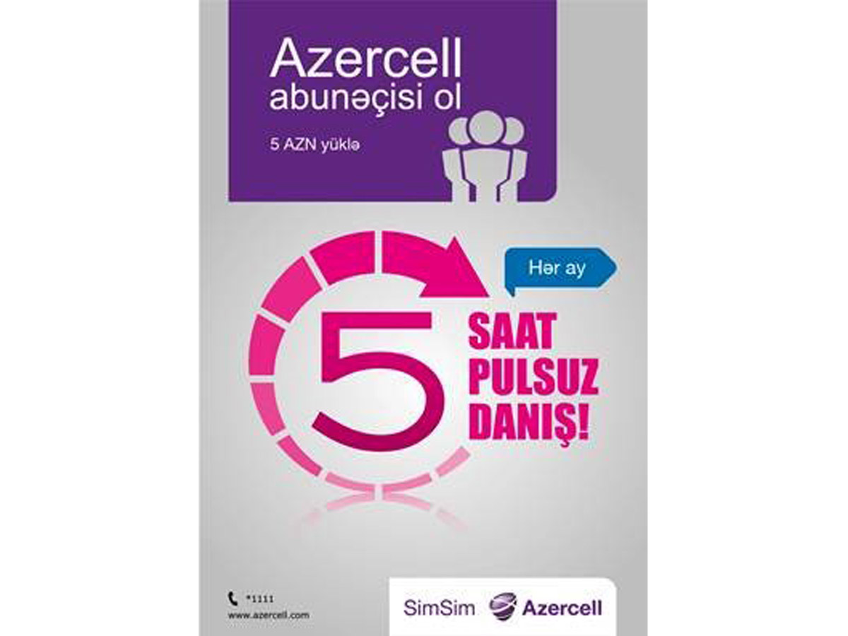 "Join Azercell and get 5 hours for calls!" campaign extended