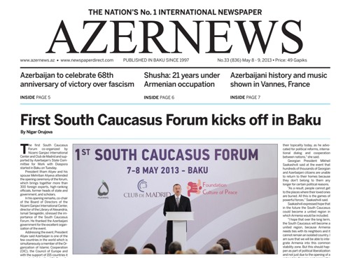 AZERNEWS releases another print issue