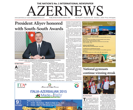 AZERNEWS releases another print issue
