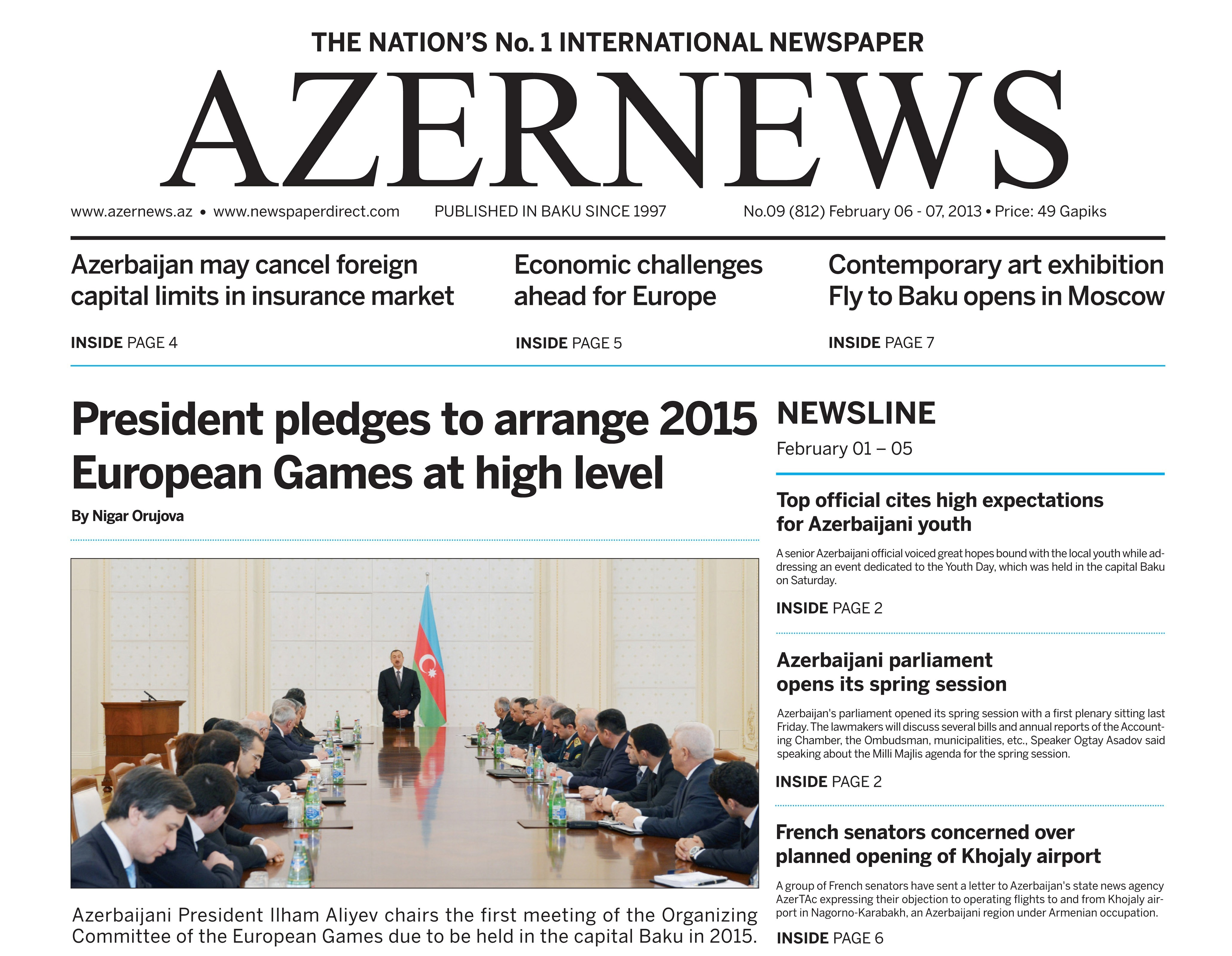 AzerNews releases another print issue