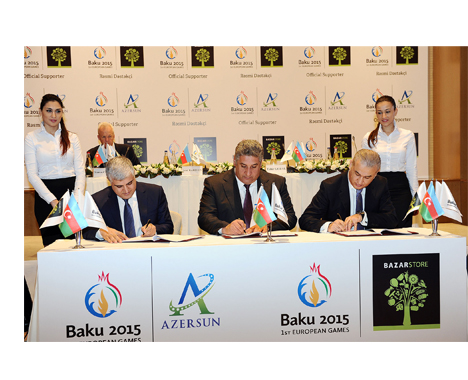 Baku 2015 announces Azersun Holding, Bazarstore as official supporters