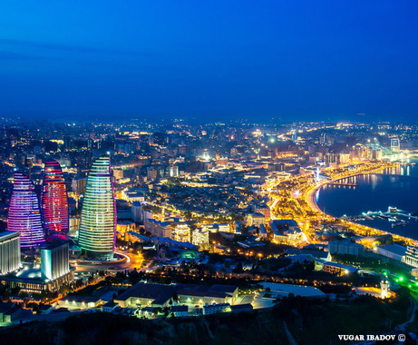 Sparkling Baku's skyline