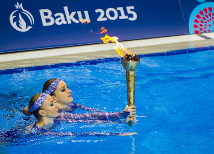 Baku 2015 Flame tours European Games venues