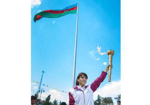Baku 2015 torch travels along southern regions