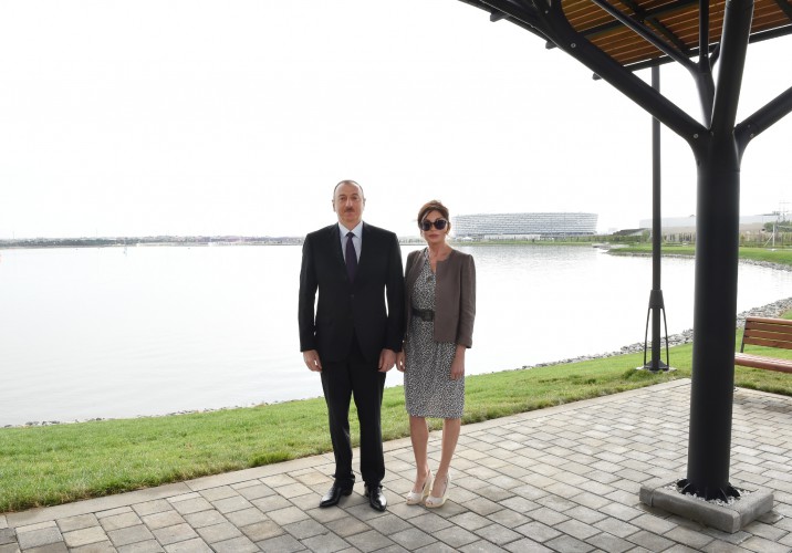 Presidential couple inaugurates Boyukshor boulevard and park