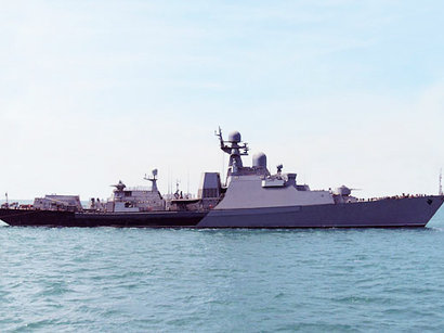 Caspian flotilla holds anti-terror exercises