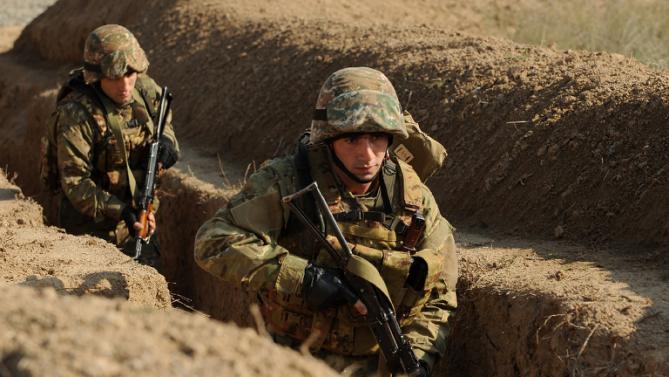 Armenian militaries continue to shell Azerbaijani positions