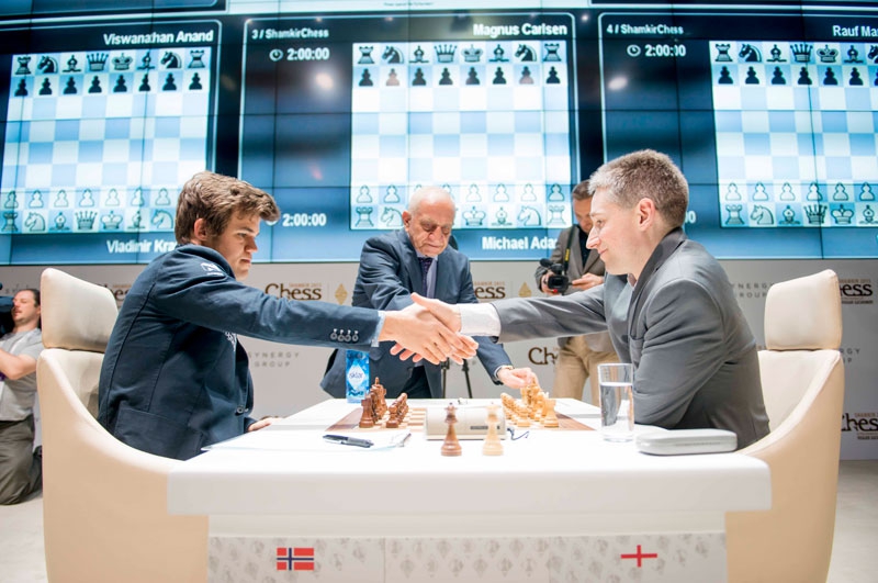 Wesley So and Magnus Carlsen lead the Gashimov Memorial after