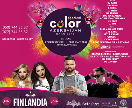 Don't miss Festival Color Azerbaijan 2016!