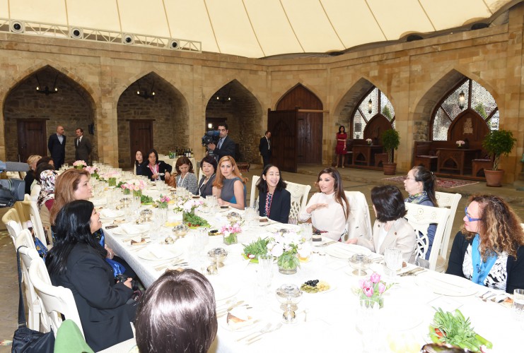 First Lady hosts reception in honour of spouses of ADB Baku meeting participants